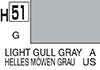 H51 Light Gull Gray gloss, aqueous hobby color paint 10 ml. (Светлая Чайка Серый глянцевый, краска акриловая водная 10 мл.), подробнее...