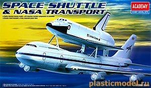 Academy 12708  1:288, Space Shuttle and NASA Transport (Космический Шаттл и транспорт NASA Боинг 747)